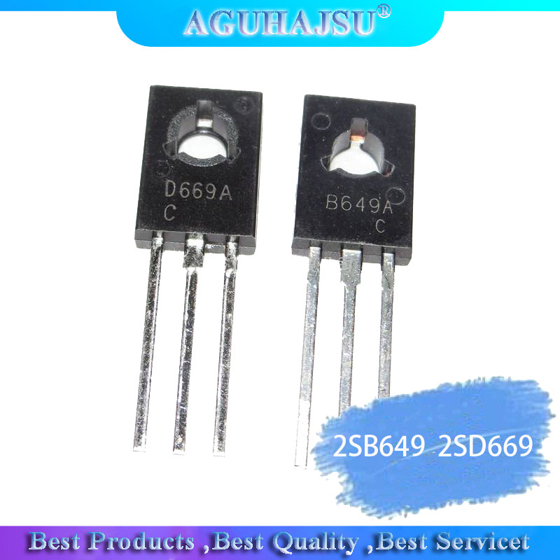 HT-5Pair 2SB649AC 2SD669AC ĐẾN 126 2SB649 2SD669 (5 chiếc B649 + 5 chiếc D669) Bộ chuyển đổi phẳng t
