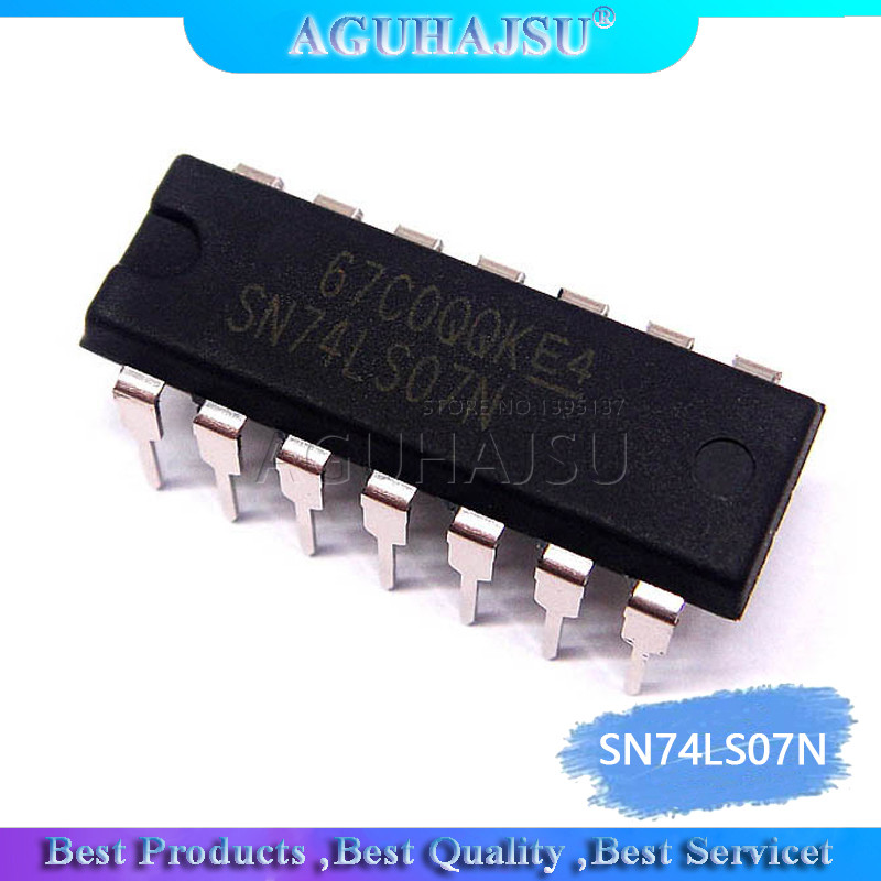 10 CÁI SN74LS07N DIP14 SN74LS07 DIP 74LS07N 74LS07 DIP 14 HD74LS07P IC mới và nguyên bản