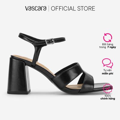 Vascara Giày Sandals Block Heel Quai Cut-Out - SDN 0843