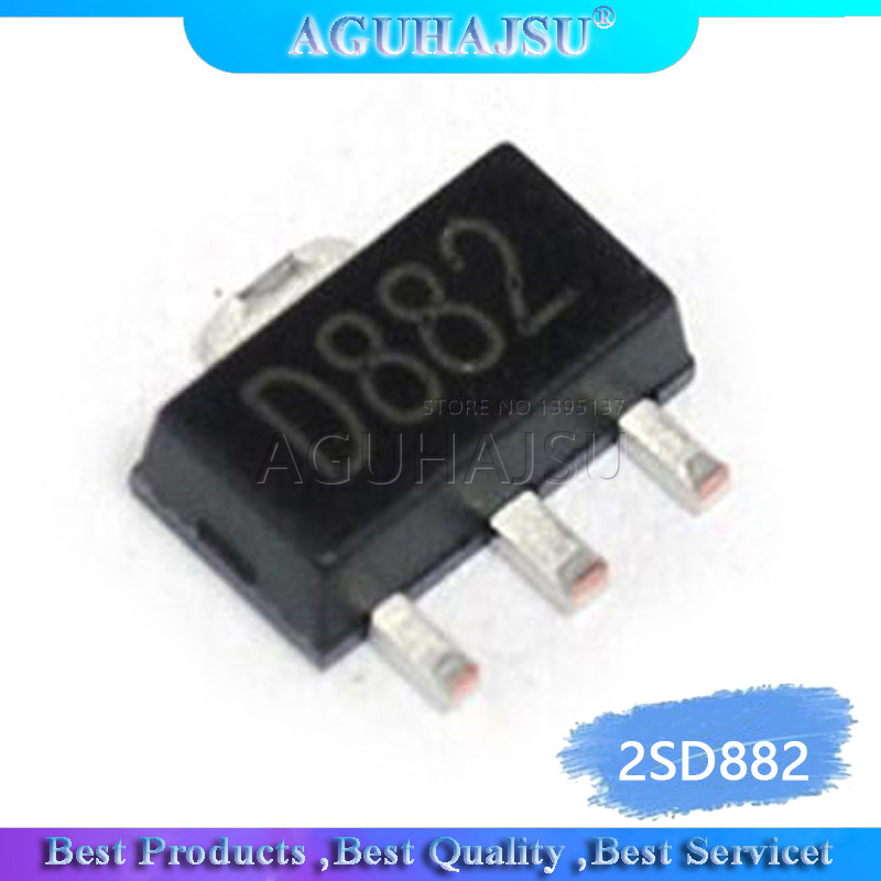 20 CÁI 2SD882 SOT89 D882 SOT SMD IC mới và nguyên bản