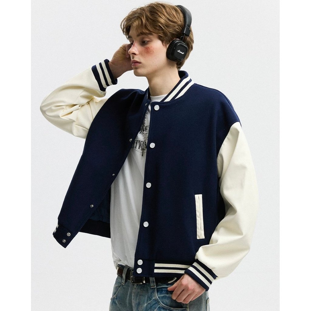 BASEBALL JACKET 6307 BLUE