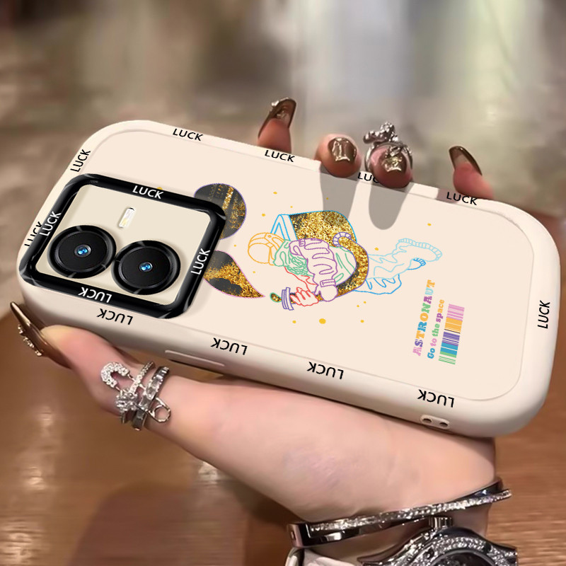 Ốp Lưng Cho VIVO Y22 Y22s Space Man Điện Thoại Silicon Chống Sốc