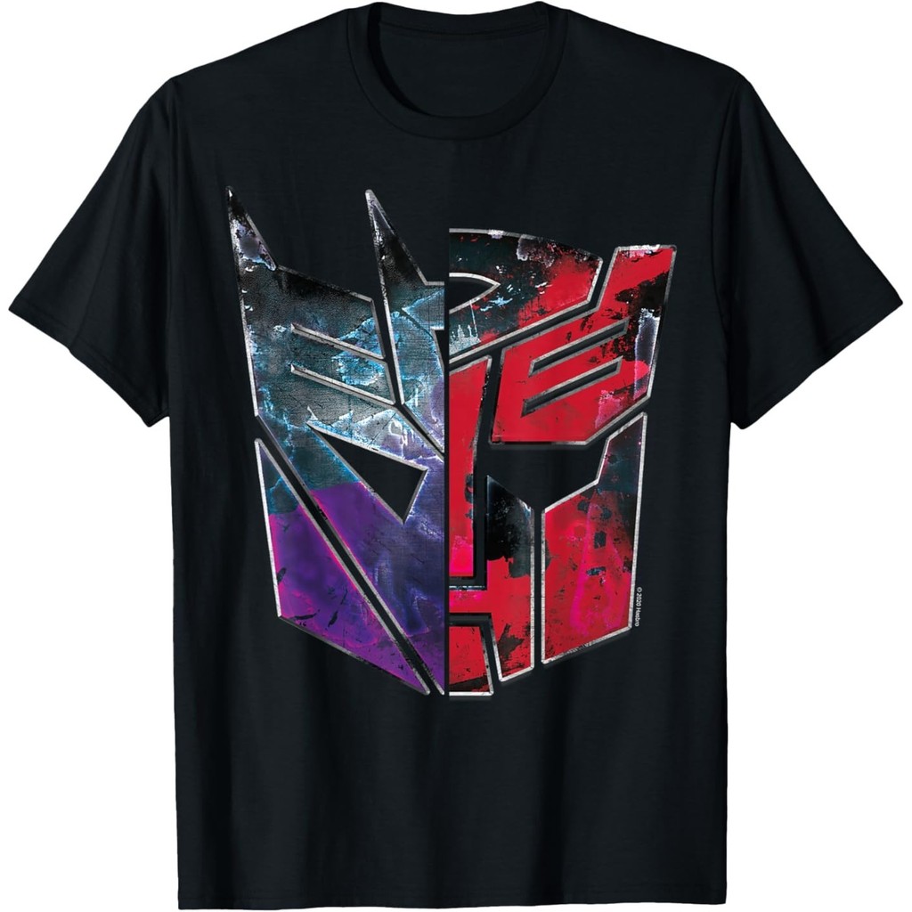 Transformers War cho Cybertron Decepticon Autobot Split Áo thun