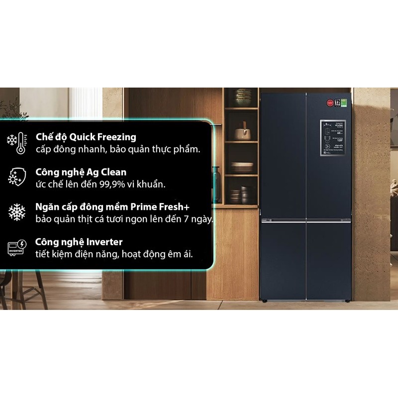 Tủ lạnh Panasonic Inverter 510 lít Multi Door NR-X561GB-VN 2024 dienmaysieure Xả Kho