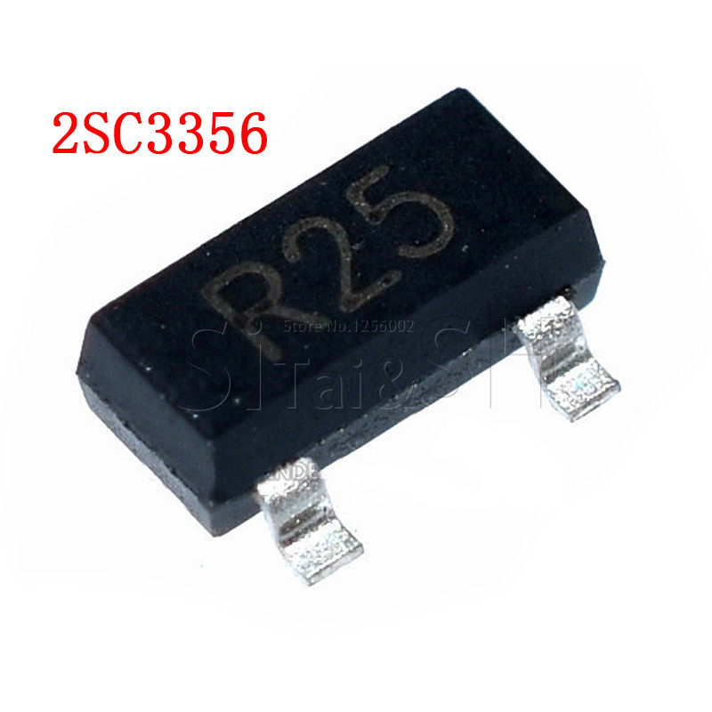 Bộ 50 2SC3356 2SC3356 25 R25 SOT23 3 Transistor lưỡng cực BJT mới và nguyên bản