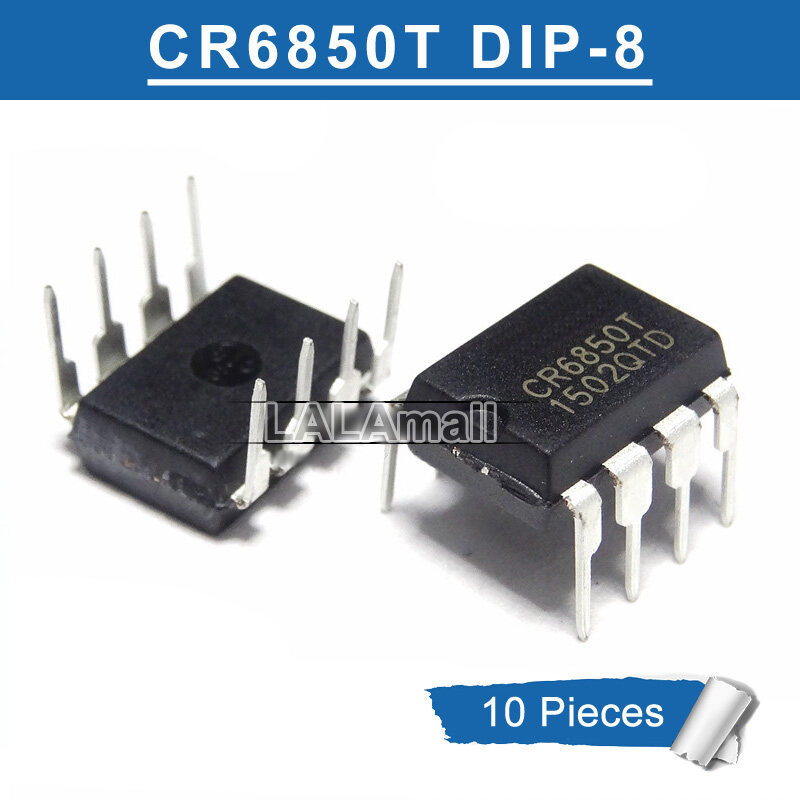 10 Chiếc CR6850T DIP-8 CR6850 6850T DIP8 Ngoại Tuyến Chuyển Đổi Chip Nguồn IC Mới Ban Đầu