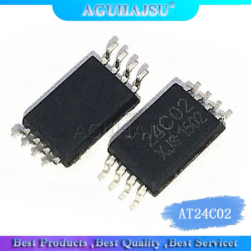 10 Cái / lốc AT24C02 24C02 SOP8 EEPROM Bộ Nhớ Mới Ban Đầu