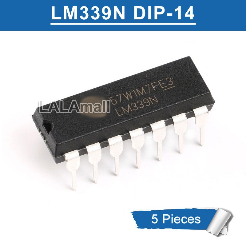 Bộ 5 Chính Hãng LM339N DIP-14 LM 339N DIP14 Công Suất Thấp Thấp Điện Áp Quad So sánh Chip IC Mới