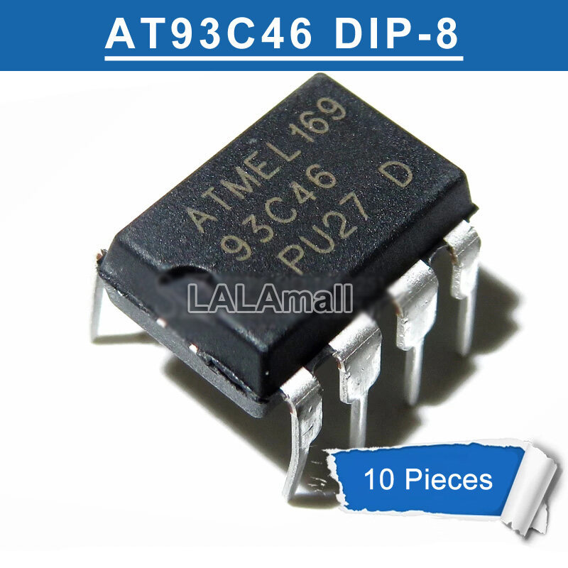 10 Chiếc AT93C46 93C46 DIP-8 DIP8 EEPROM 64x16 IC Nhớ Mới Ban Đầu