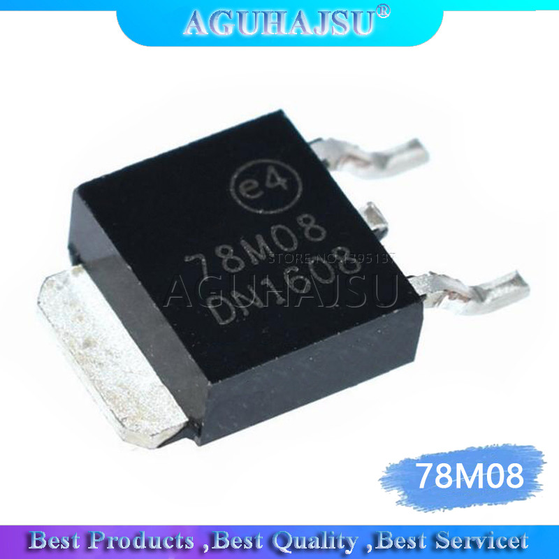 10 CÁI 7808 78M08 TO252 L78M08CDT L78M08 ba bộ điều chỉnh TO 252 SMD mới và nguyên bản
