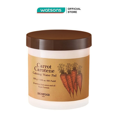 Toner Pad Skinfood Carrot Carotene Calming Water Pad 250g/60 Miếng