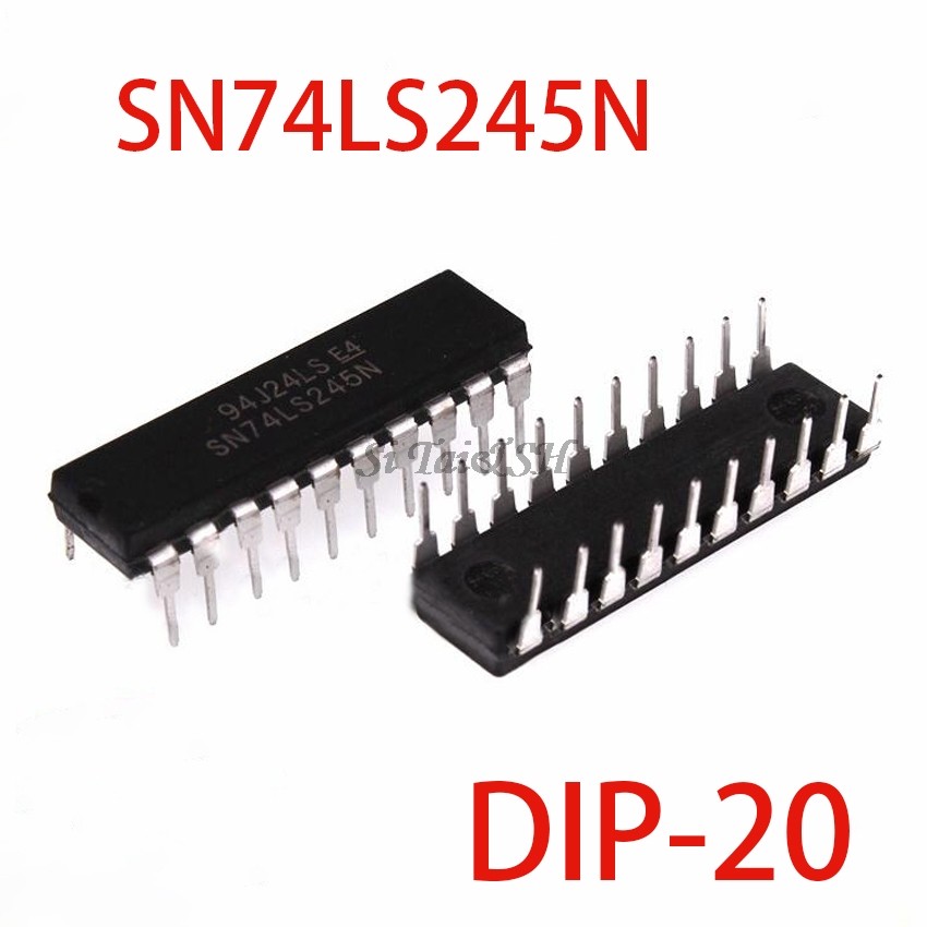 10 CÁI SN74LS245N DIP20 SN74LS245 DIP 74LS245N DIP 20 74LS245 HD74LS245P IC mới và nguyên bản