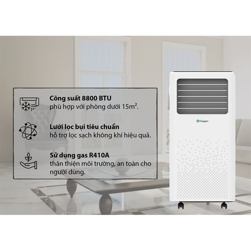Điều Hòa Di Động Casper PC-09TL33 dienmaysieure Xả Kho