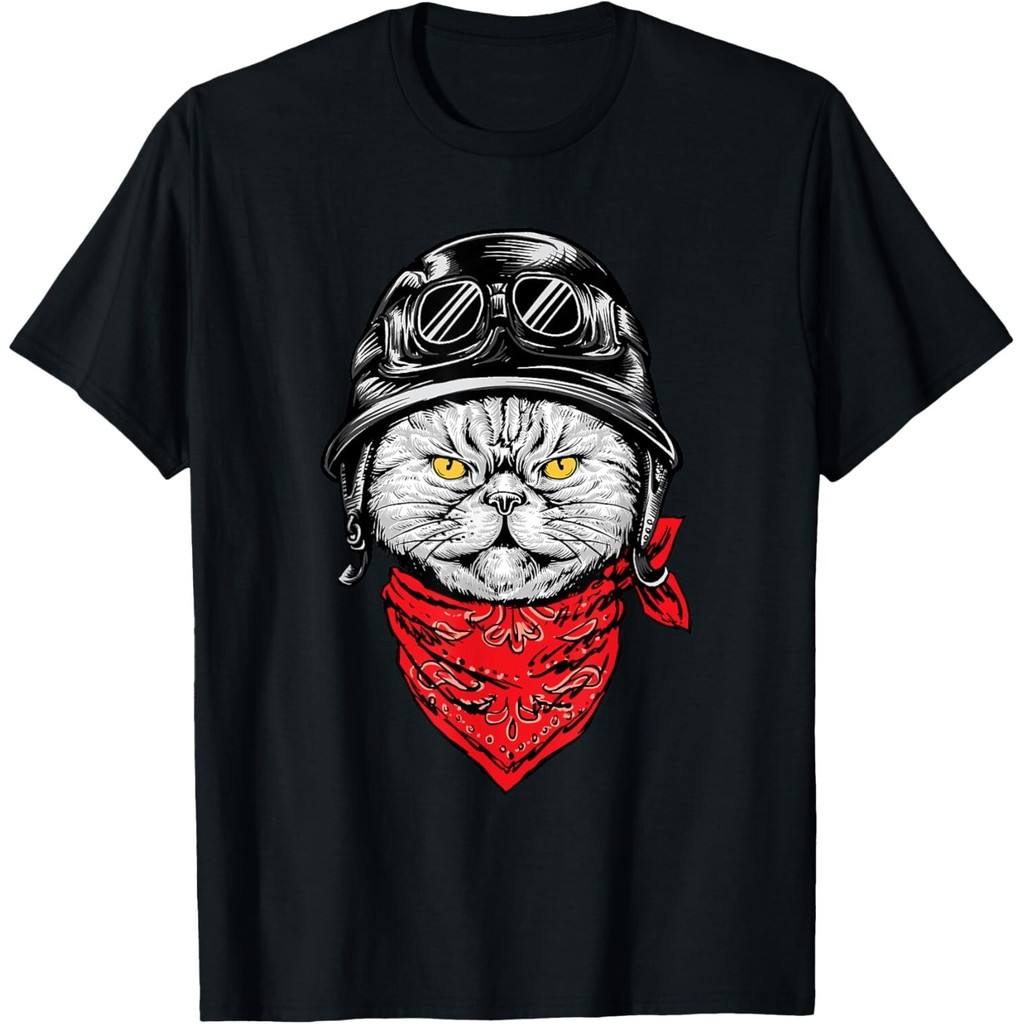 Biker Cat - Áo thun xe máy Chopper Biker Xe máy