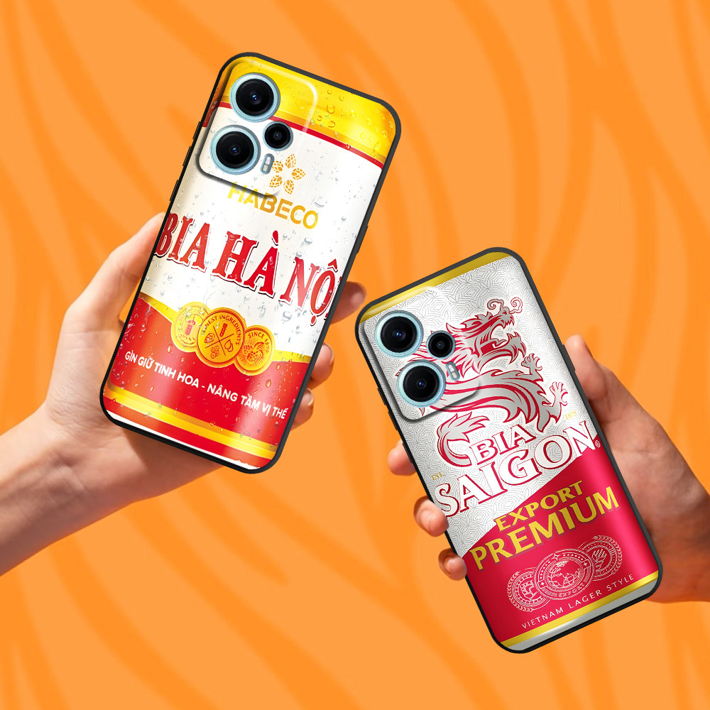Ốp lưng Xiaomi Poco F5 / Redmi Note 12 Turbo in hình các hãng bia nổi tiếng toàn quốc