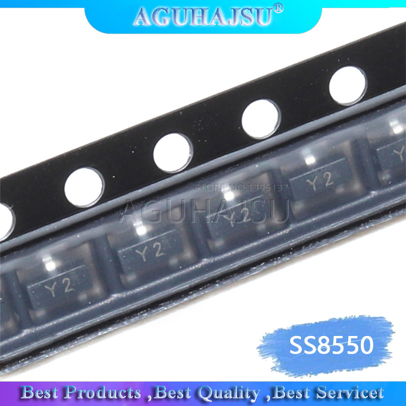 100 Chiếc SS8550 SOT23 MMBT8550 SOT MMBT8550LT1G SMD Y2 SOT 23 Bóng Bán Dẫn Mới