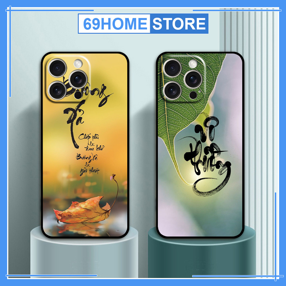 Ốp lưng dành cho iphone 16 16 Pro 16 Pro Max 16 Plus in hình thư pháp vô thường cha mẹ