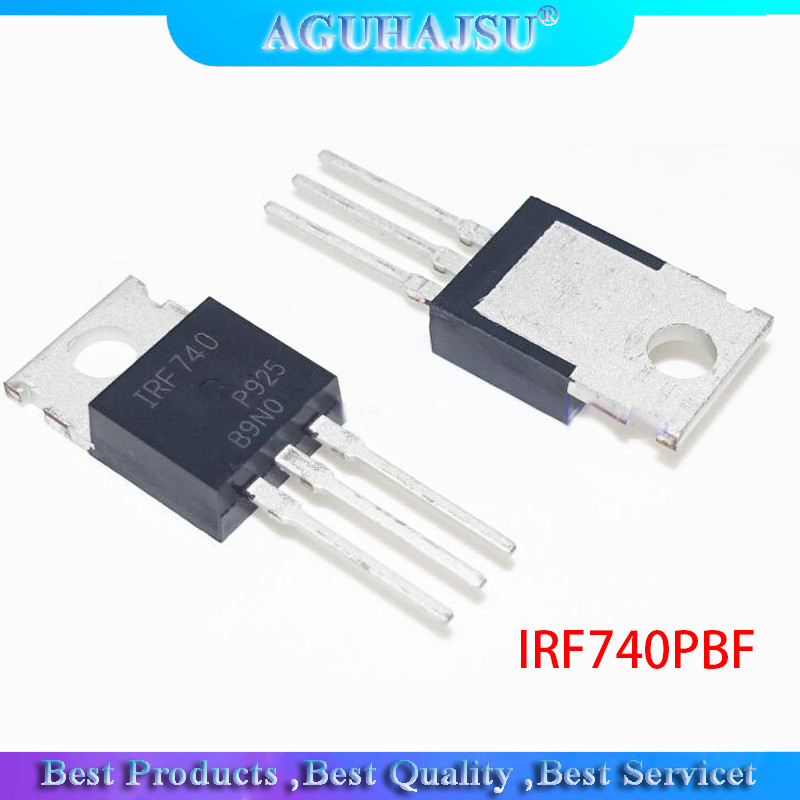 10 chiếc IRF740 IRF740PBF MOSFET N Chan 400V 10 Amp TO 220 mới nguyên bản