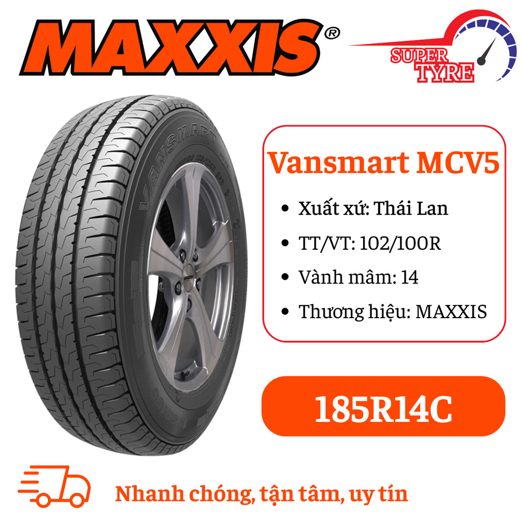 Lốp xe thương mại MAXXIS 185R14C MCV5