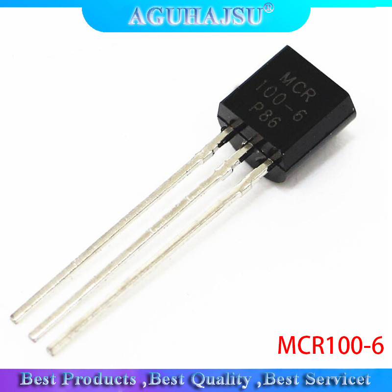 Bộ 50 MCR100 6 100 6 MCR100 TO 92 SCRs 400V 800mA mới nguyên bản