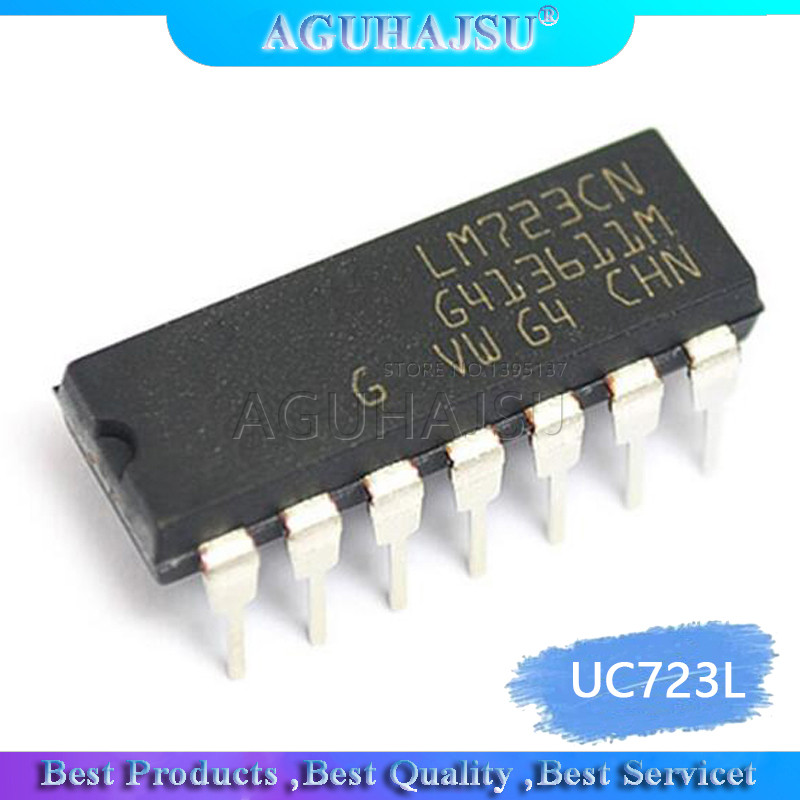 10 CÁI UC723L = LM723CN DIP14 LM723 DIP 14 MC1723CP DIP IC mới và nguyên bản