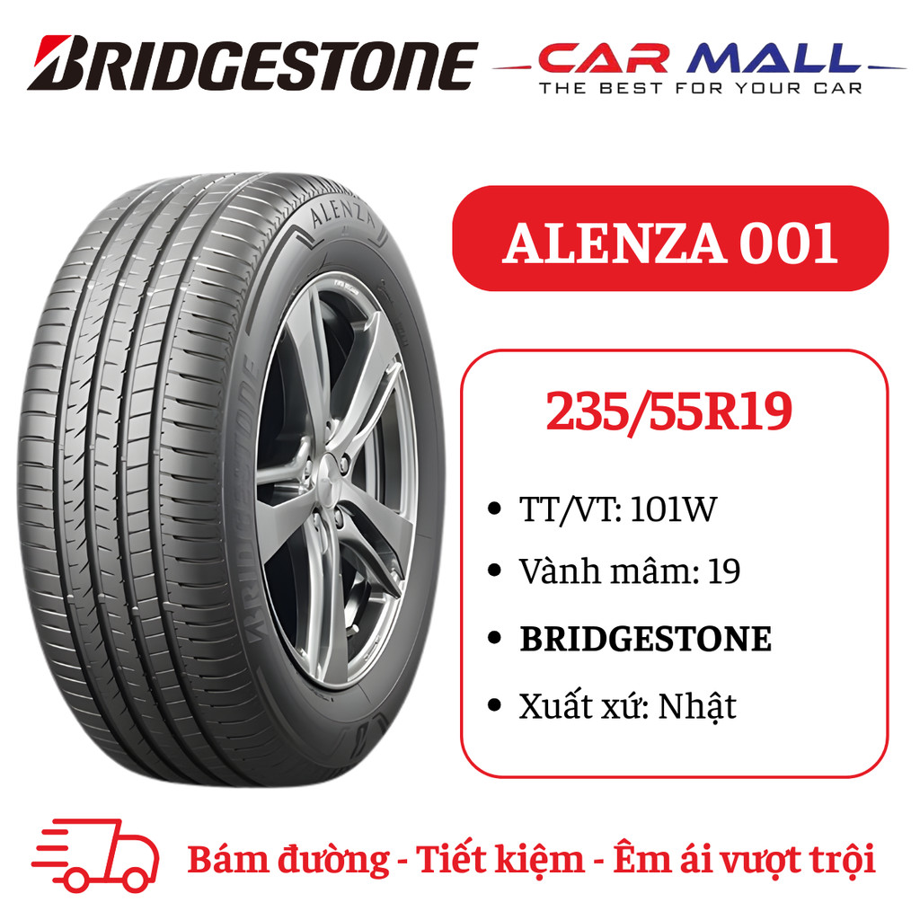 Lốp xe du lịch BRIDGESTONE 235/55R19 ALENZA 001