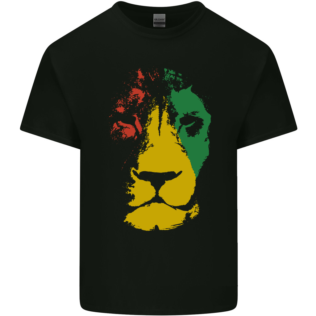 Jamaica Lion Reggae Music Áo thun Cotton nguyên chất dành cho nam giới Jamaica