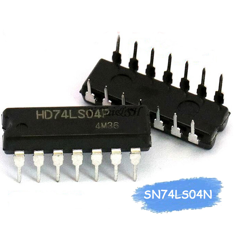 HT-10 CÁI SN74LS04N SN74LS04 DIP14 DIP 74LS04N 74LS04 mới nguyên bản