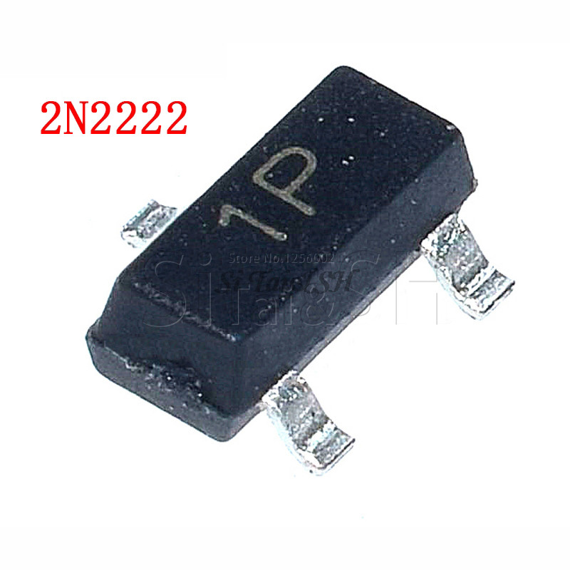 100 Chiếc Transistor 2N2222 1P SOT23 2N222A SOT 23 SMD IC mới và nguyên bản