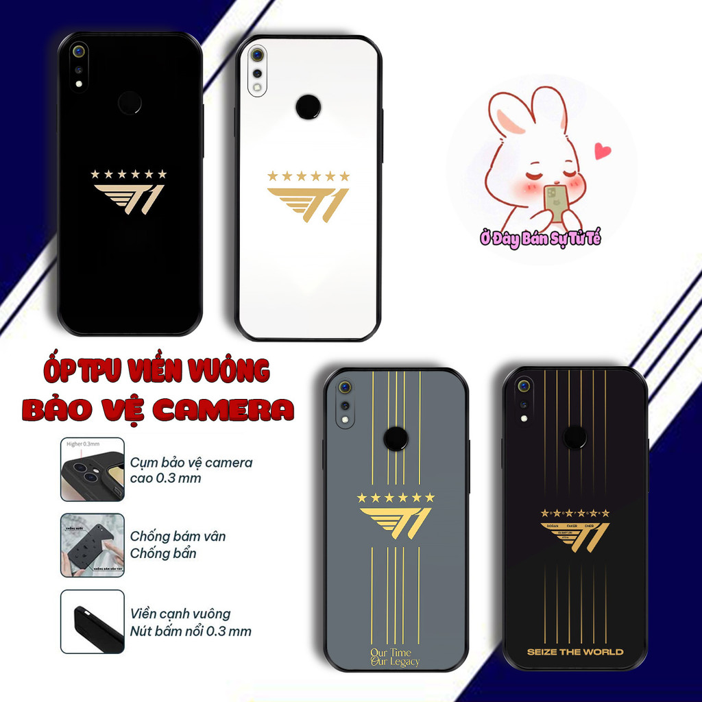 Ốp lưng Realme 3 , 3 Pro dẻo logo T1 tổ đội faker lol