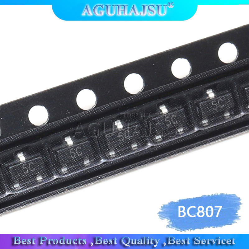 100 chiếc BC807 40 SOT23 BC807 SOT 807 40 SOT 23 PNP bóng bán dẫn đa năng mới và nguyên bản