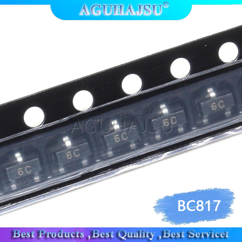 100 chiếc BC817 40 SOT23 BC817 SOT 6C NPN đa năng bóng bán dẫn mới và nguyên bản