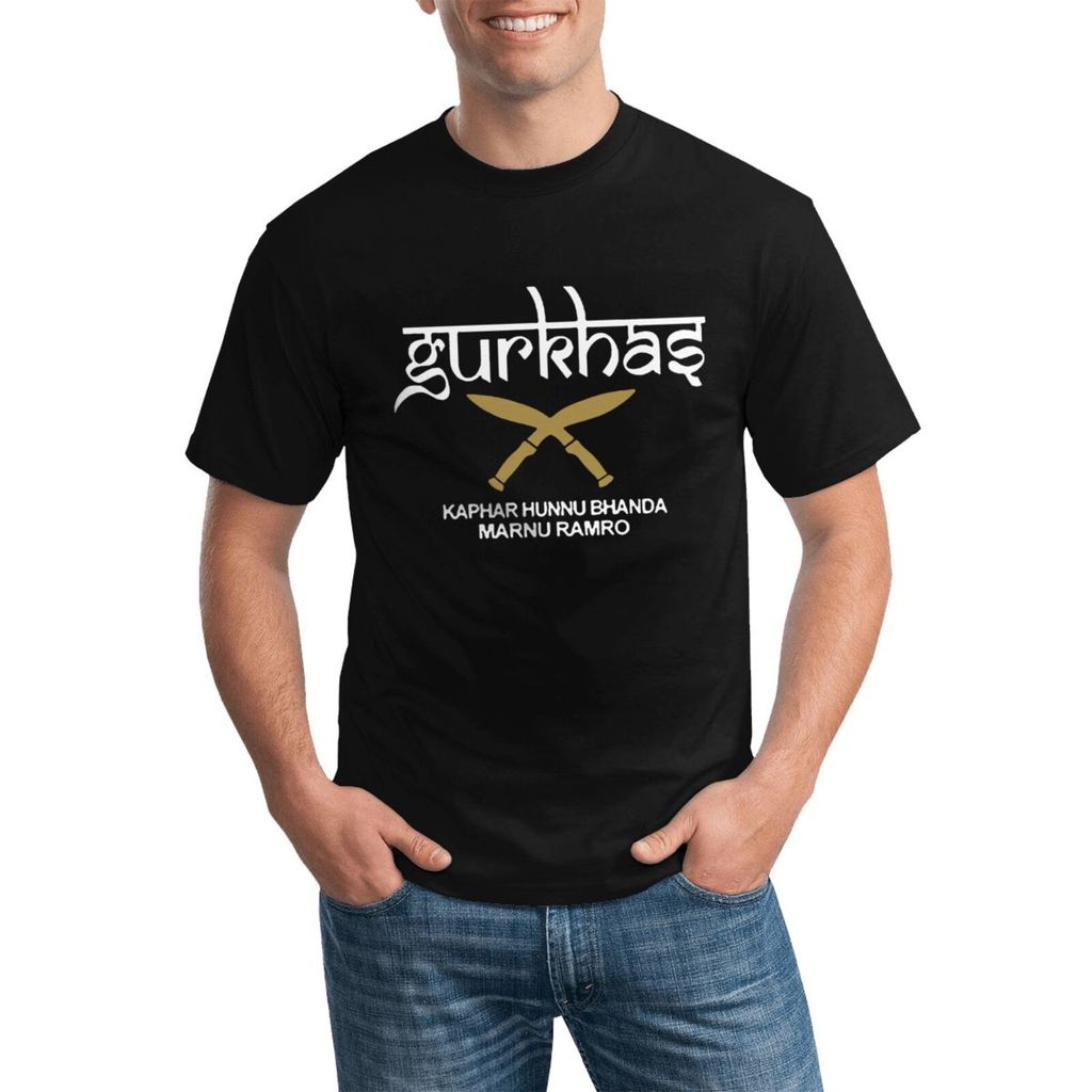 Nova Gurkha Gorkhas Nepal Britânico Lực Lượng Hoàng Gia Kukri Facas Essential Plus Size Cotton Áo Ch