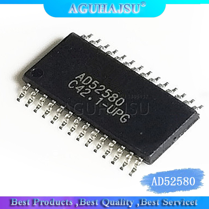 1 Chiếc AD52580 AD52580 QG28NAT SMD Stereo Class D Bộ Khuếch Đại Âm Thanh TSSOP 28