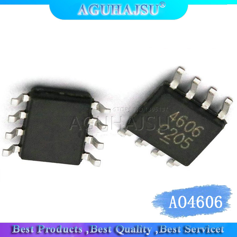 20 CÁI AO4606 SOP8 AO4606C SOP SMD 4606 Bảng điện áp cao đa năng N + P kênh SOP 8