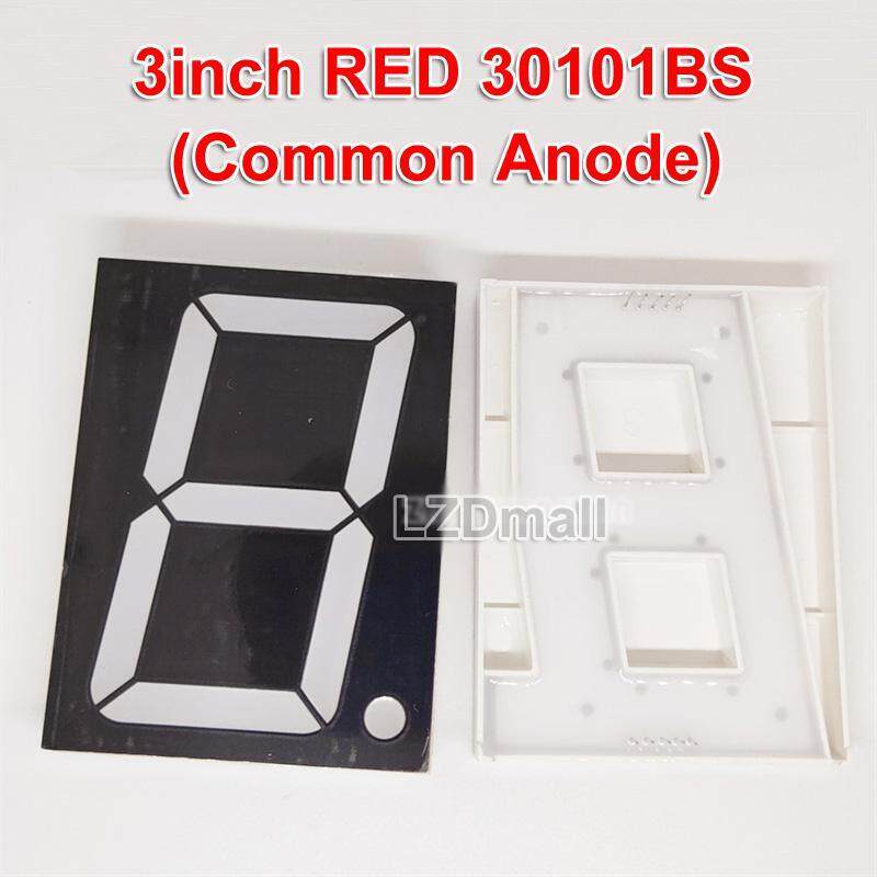 2 Cái / lốc DIP Ống Kỹ Thuật Số 3 Inch ĐỎ 7 Đoạn 3 3 Inch Màn Hình LED Nixie Tube 1Bit Kim Loại Nhựa