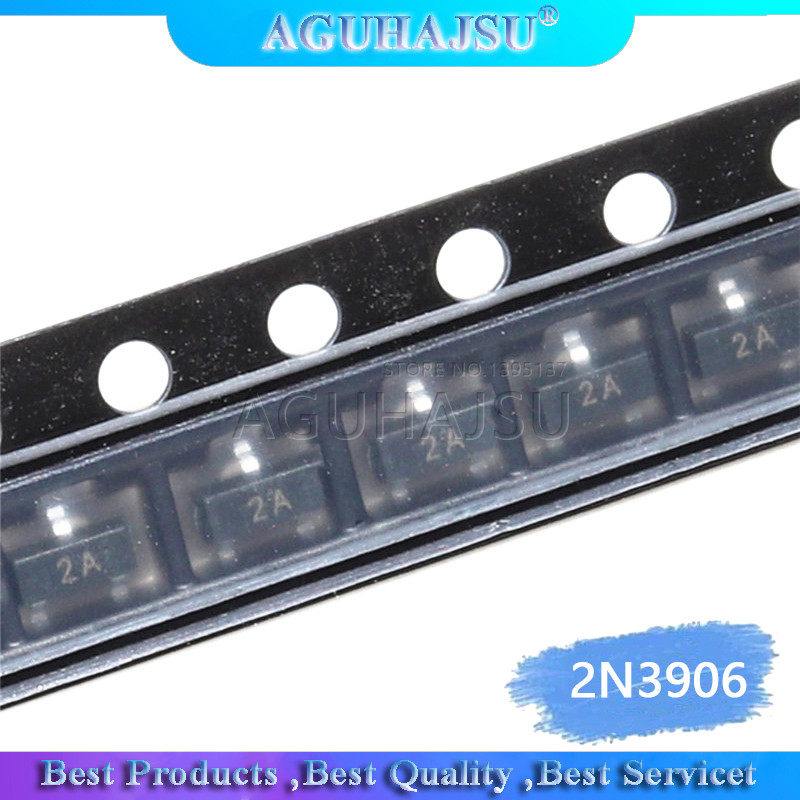 100 CÁI MMBT3906 2A 3906 MMBT3906LT1G 2N3906 200mA 40V SOT 23 PNP SMD Triod Transistor mới và nguyên