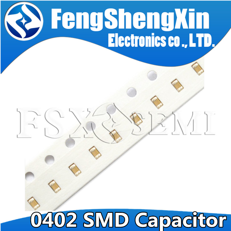 100 Chiếc 0402 SMD Chip Tụ Gốm Nhiều Lớp 0.5pF - 10uF 10pF 100pF 1nF 10nF 15nF 100nF 680pf 0.1uF 1uF