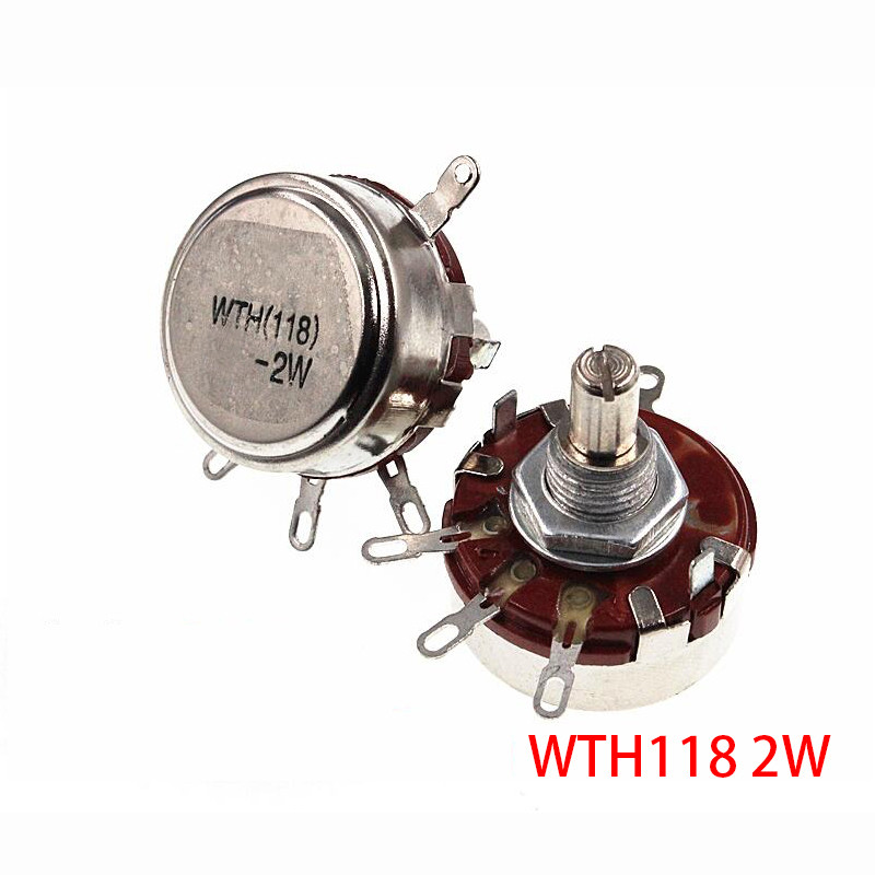2 Chiếc WTH118 470K 2W 1A Điện Áp Mới Xác Thực Biến Điện Trở VR Điện Trở 470K Ohm