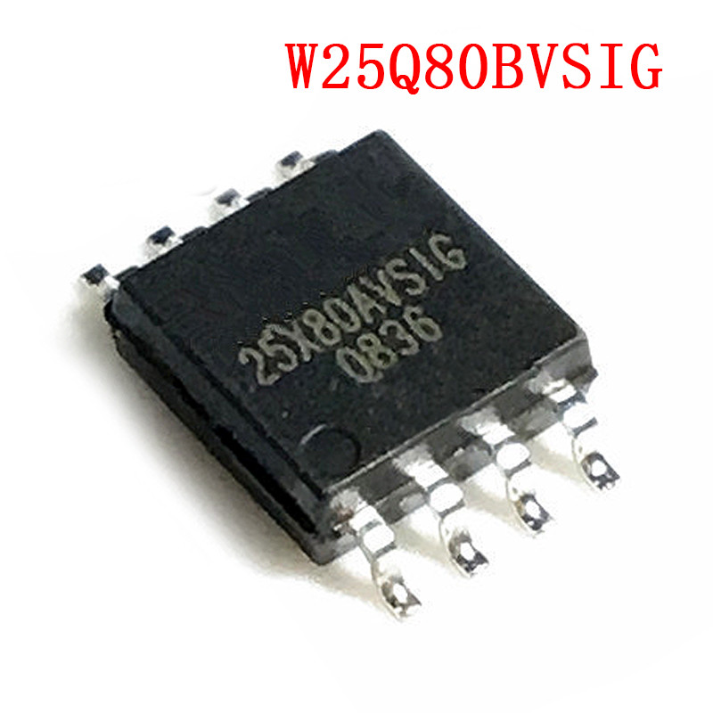 10 Cái / lốc W25Q80BVSIG 25Q80BVSIG 25Q80BVSSIG 25Q80 BVSIG SOP8 Chip là 100% làm việc của IC chất l