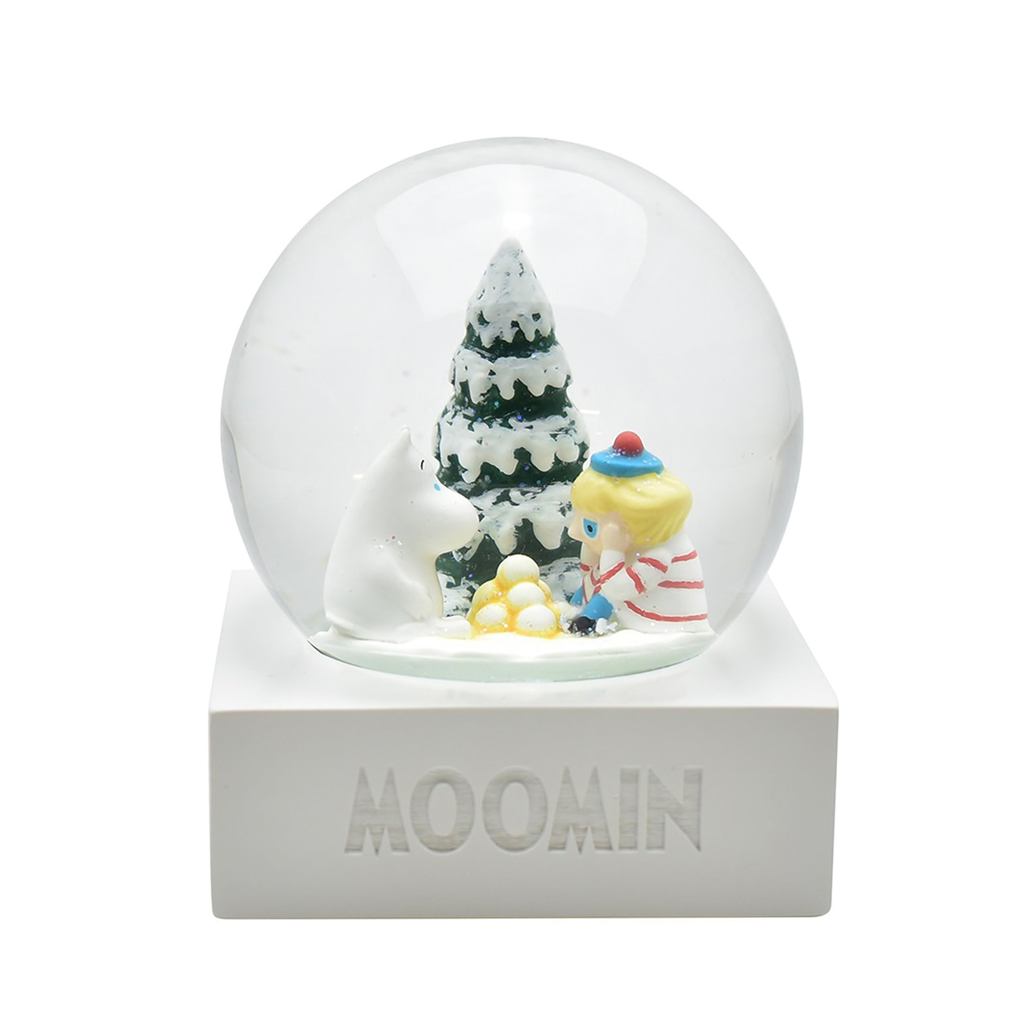 【Direct From Japan】Moomin Snow Globe, Clear, H8 x W6.5 x D6.5cm