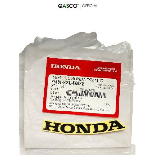 Tem chữ honda 75MM *NHB35,R340 QA(86101KZLE00ZB)_(163)