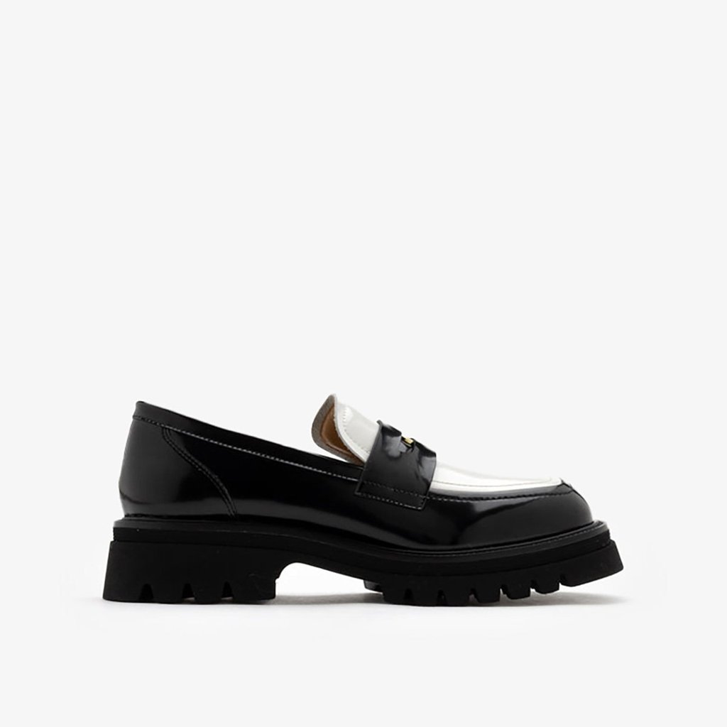 Giày Lười Nữ Pazzion Zilpah Embellished Two-Tone Penny Loafers