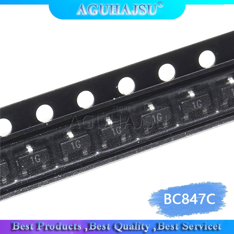 100 CÁI BC847C SOT23 BC847C SOT SMD SOT 23 1G bóng bán dẫn mới