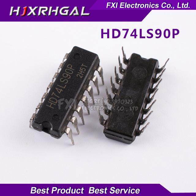10 Chiếc HD74LS90P HD74LS90 DIP14 Nhúng SN74LS90N 74LS90 Mới nguyên bản