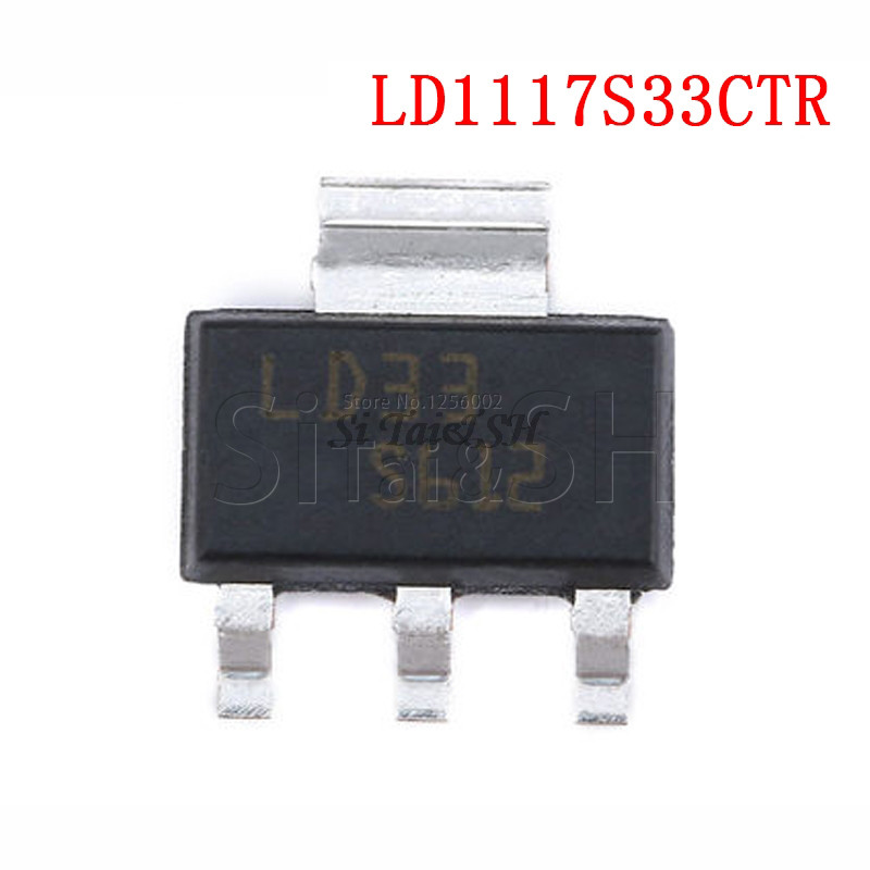 10 chiếc LD1117S33CTR SOT 223 LD1117S33 SOT223 LD33 IC REG LDO 3.3V 950MA