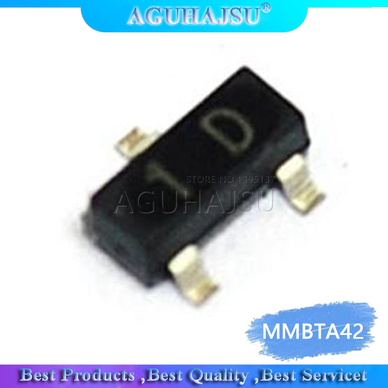 100 CÁI MMBTA42 SOT23 A42 SOT MMBTA42LT1G SMD 1D SOT 23 3B bóng bán dẫn mới