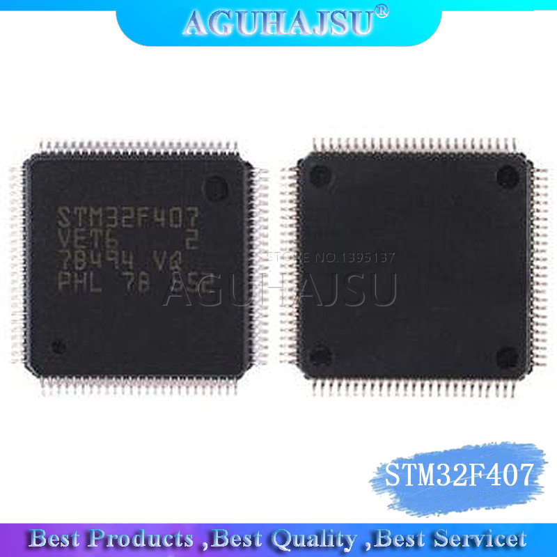 1 CÁI STM32F407VET6 LQFP100 STM32F407 QFP ARM IC mới và nguyên bản
