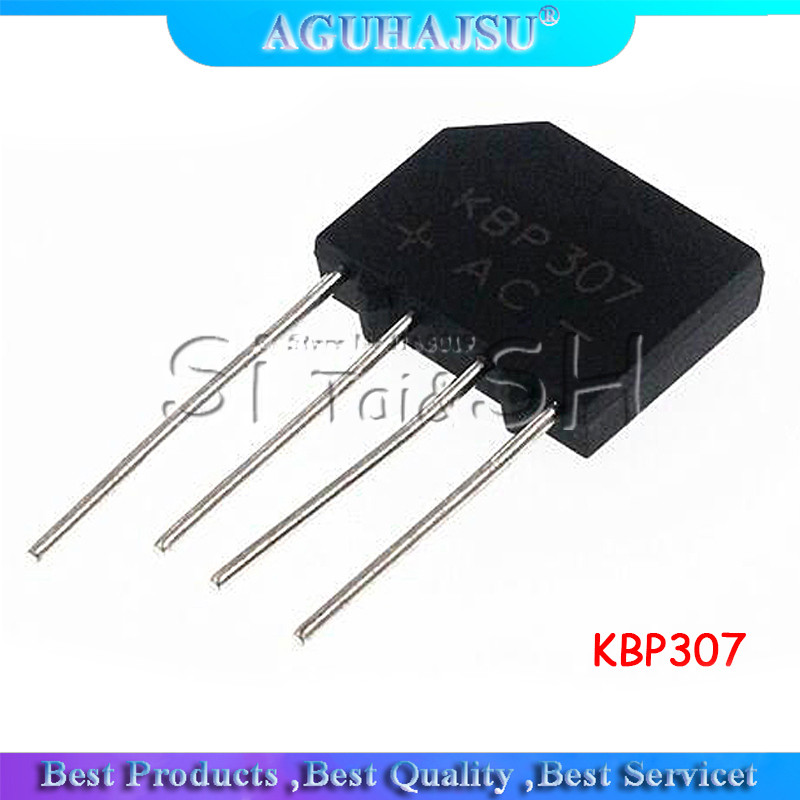 HT-20PCS KBP307 KBP 307 3A 700 V Bộ chỉnh lưu cầu phẳng IC mới và nguyên bản