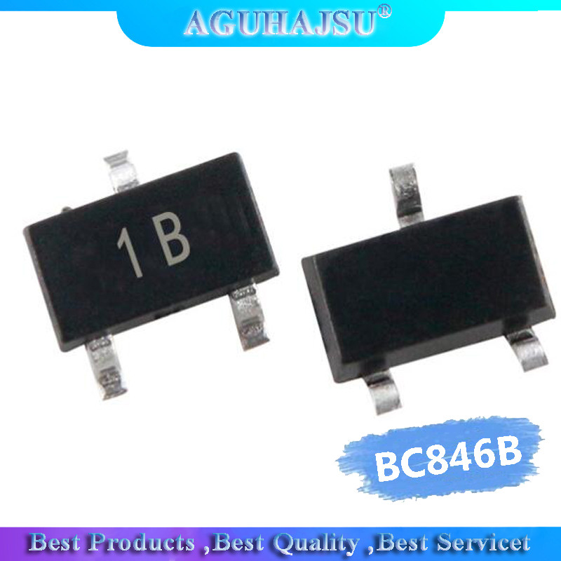 100 CÁI BC846B SOT23 BC846B SOT 846B SMD SOT 23 1B bóng bán dẫn mới